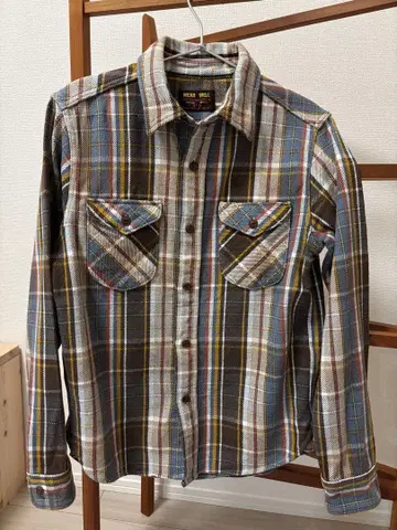 UES 웨스 선염 헤비 플란넬 셔츠 사이즈 2