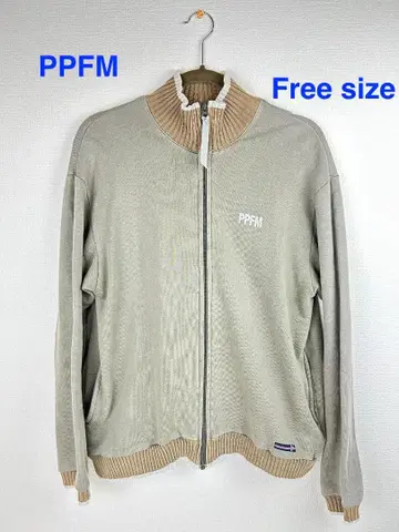 PPFM 레어 디자인 집업 자켓 Free 사이즈 옅은 카키