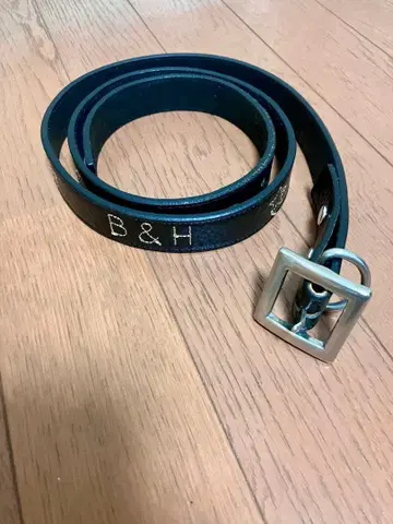 bedwin 베드윈 B&H 별 무늬 벨트 블랙