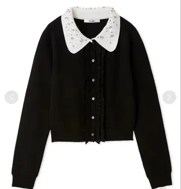 택 포함 미사용 새상품 스나이델 SNIDEL 비쥬 칼라 니트 가디건