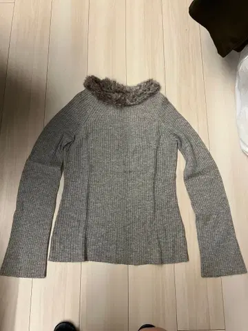 EPISODE 퍼 그레이 스웨터 M