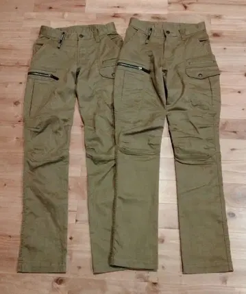 도라이치 작업옷 스트레치 카고 팬츠 9530-219 S 모카 2개 세트