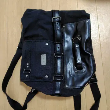 DEVICE 블랙 롤탑 백팩