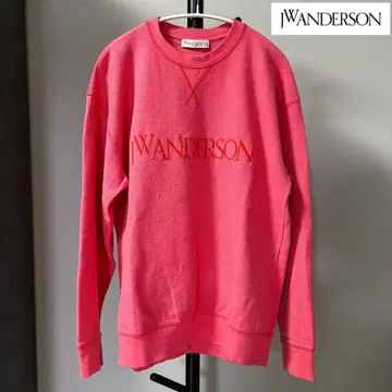JW ANDERSON 핑크 로고 자수 트레이닝복