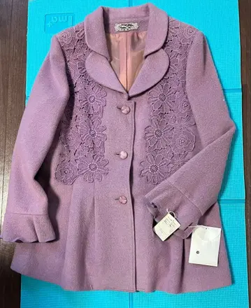 새상품 아틀리에아이 꽃무늬 자수 테일러드 자켓 코트로도 활용 가능