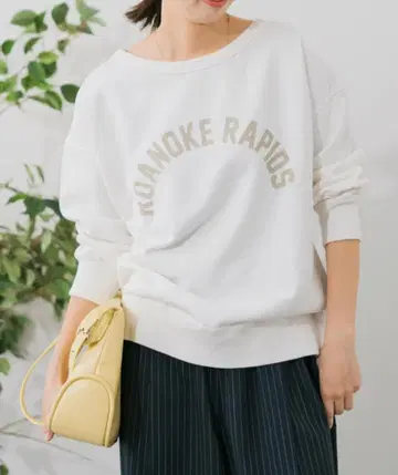 [ 새상품급 ] 스픽 앤 스팬 보트넥 루즈 맨투맨 여성용 F