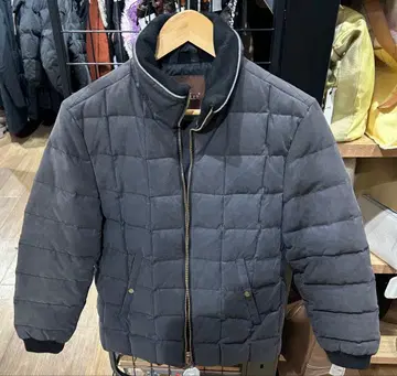 MONCLER 그레이 퀼팅 다운 자켓