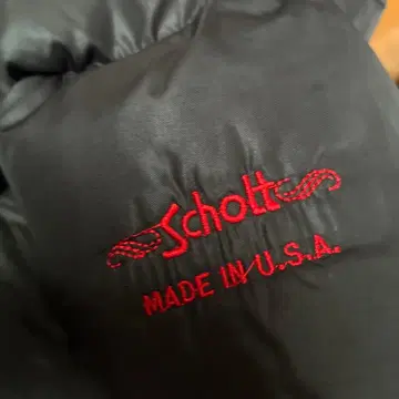 Schott NYC 다운 자켓 Schott 블랙 USA L 사이즈