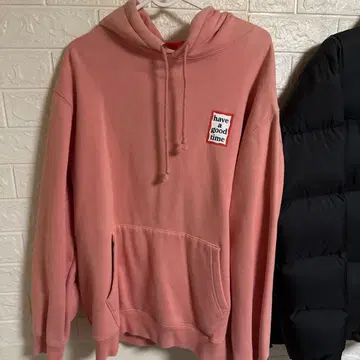 have a good time 핑크 후드티