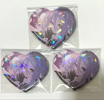 프로세카 키라키라 빅 하트형 캔뱃지 요이사키 카나데 3세트