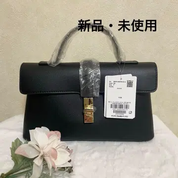 미사용 새상품 VIS 꼬임 금장 장식 원 핸들 미니 숄더백 블랙 핸드백