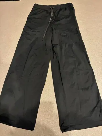 엔할리우드 블랙 와이드 이지 팬츠 사이즈 38