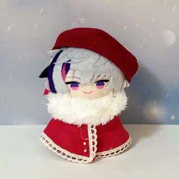 10cm 인형 옷 베레모 판초 세트 빨간색 SD 인형 니지파펫