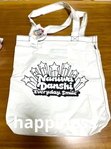 나니와단시 GU 콜라보 화이트 캔버스 백 미사용 새상품