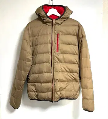 나노 유니버스 리버서블 다운 자켓 베이지 레드 남성용