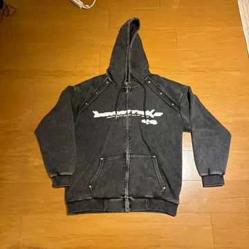 다크 그레이 후드 부착 후드티