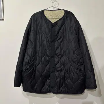 BEAMS 퀼팅 자켓 리버서블