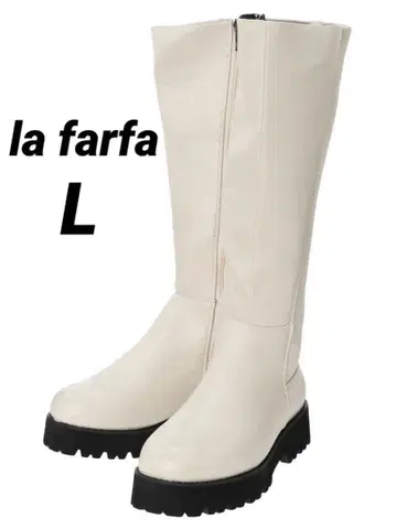 [ 새상품 ] 라파슈즈 빅 사이즈 통굽 롱 부츠 L