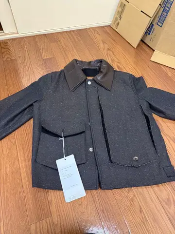 NULLUS 25AW PEELED OFF JACKET IN BROWN