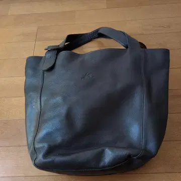 Kitamura 다크 브라운 가죽 토트백