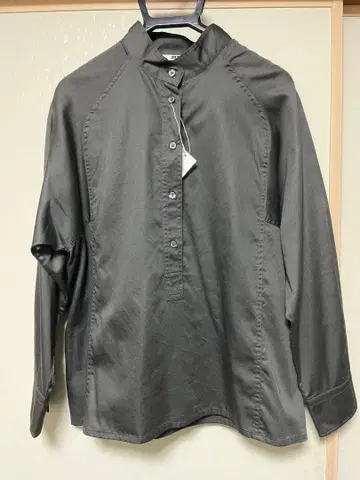 UNIQLO U 풀오버 긴팔 셔츠 S 다크 그린