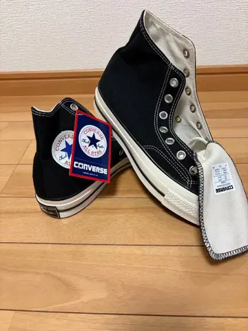 CONVERSE 하이컷 스니커즈 블랙 클리너 포함