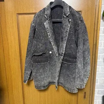 빈티지 메이크오버 테일러드 데님 자켓