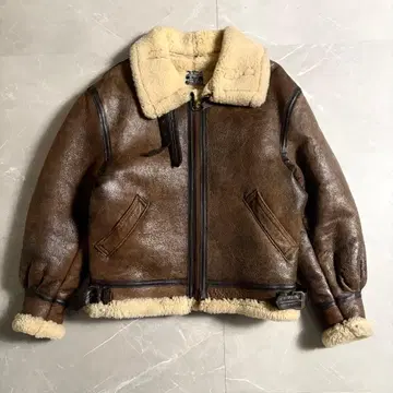 AVIREX 미국제 B-3 리얼 무스탕 플라이트 자켓 40