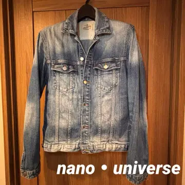 나노 유니버스 데님 자켓 M 빈티지 가공 G 자켓 라이트 인디고
