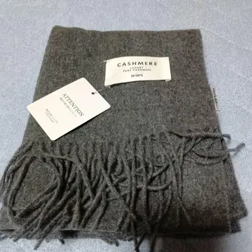 [무료배송] SHIPS 캐시미어 100% 그레이 머플러