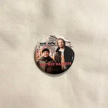 USA제 Home Alone 빈티지 버튼 배지 2