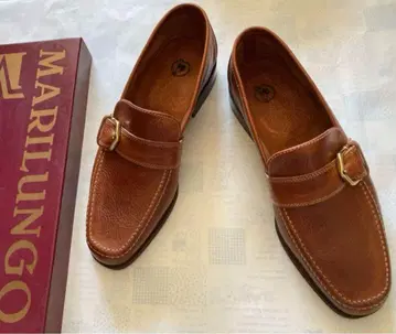 이탈리아제 MARILUNGO 남성용 천연 가죽 가죽 신발 새상품 로퍼