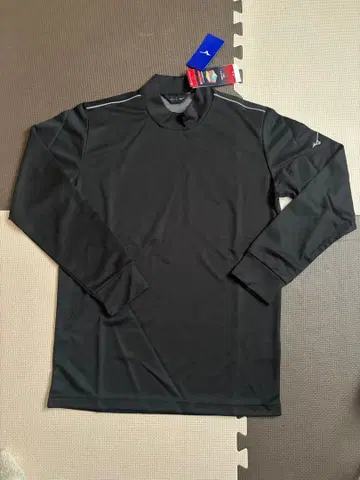 미즈노 브레스 써모 골프 셔츠 M 블랙