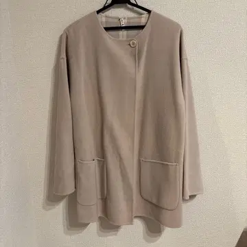 뉴요커 베이지 하프 코트