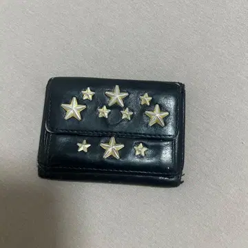 지미추 별 모양 스터드 3단 폴더형 지갑