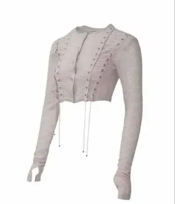 S lace up cardigan THEREDTHREAD