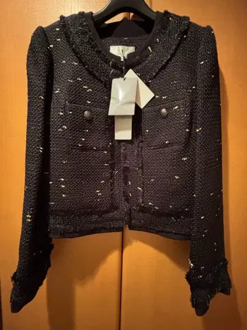 M-PREMIER couture 자켓 울 혼방 블랙