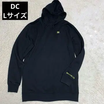 DC 후드 부착 후드티 블랙 L 오버 사이즈