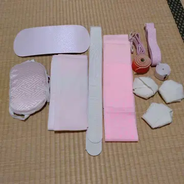 기모노 액세서리 세트 12점 핑크 계열