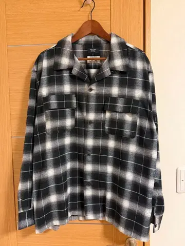 BEAMS HEART 체크 무늬 긴팔 셔츠 L 사이즈