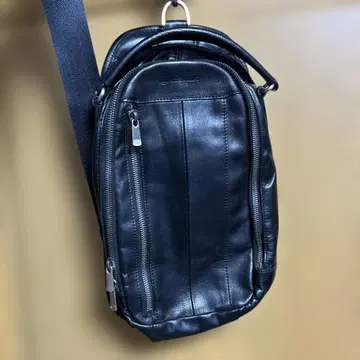 렉서스 가죽 숄더백 블랙