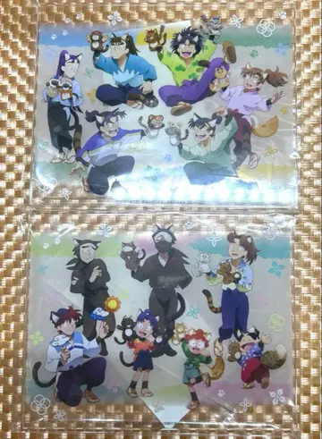 닌타마 난자타운 콜라보 스크래치 A상 아크릴 보드 2점 세트