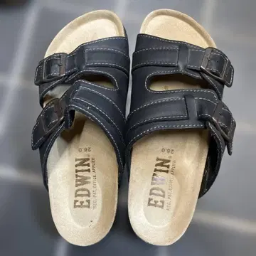 EDWIN 블랙 샌들 26.0cm