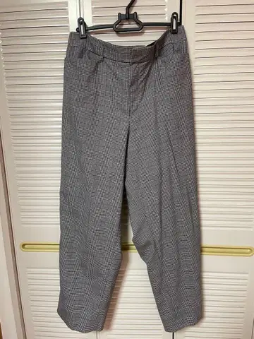 23구 체크 무늬 와이드 팬츠 사이즈 50