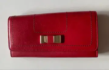 REBECCA TAYLOR 레베카 테일러 소가죽 장지갑 레드