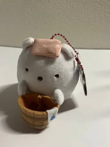 스미코구라시 온천에서 즐기는 볼체인 포함 봉제 인형 시로쿠마 택 포함