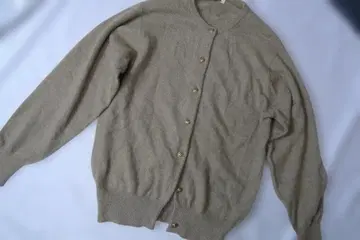 VIA 캐시미어 100% 노카라 니트 가디건 L