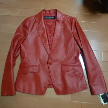 미사용 새상품 양가죽 레드 자켓 11호