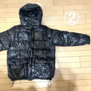 후드 부착 다운 자켓 WISH FOR EVER 4way 충전솜 블루종