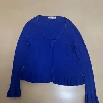 Super Beauty 파랑 리브 가디건 44